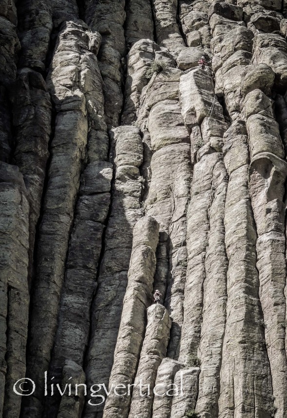 Our descent from slightly farther away...