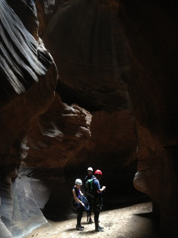 Seeking some light in dark places with wonderful people, Lee and Alan.